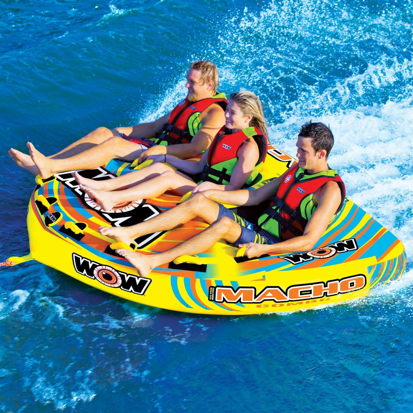 WOW Watersports Macho Tube à tirer pour 1 à 3 personnes