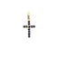 .21ct Sapphire Cross Pendant in 10KT Yellow Gold