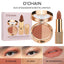 O'CHAINPearlescent two-color eyeshadow matte lipstick does not fade, non-sticky cup powdery delicate eyeshadow palette - Korvel