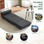 Single Sofa Chair Foldable Single Sofa Bed with Pillow,Portable Foldable Sofa Bed,Leisure Sofa Chair,Easy to Store, Dark Grey - Korvel