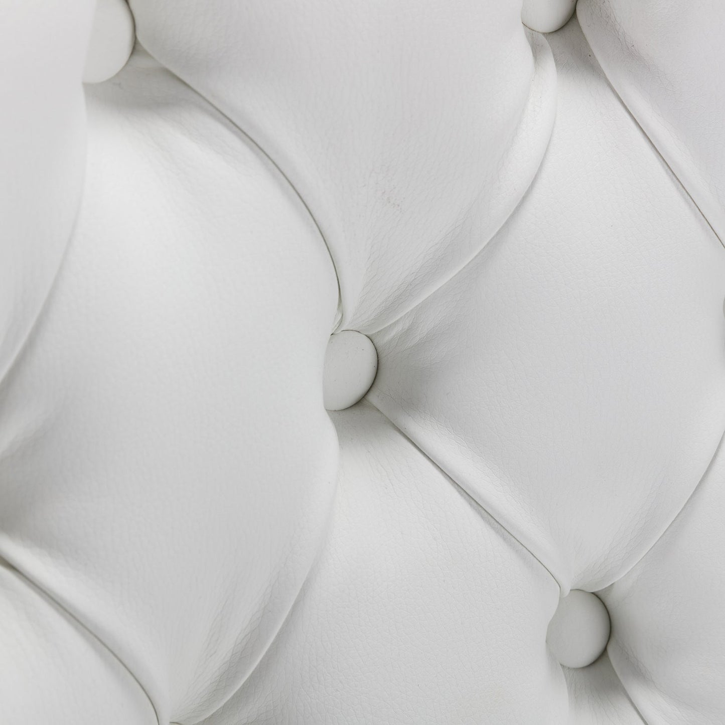 A&A Furniture Nikki Collection Modern High-end Tufted Solid Wood Contemporary PU 2-Pcs Set White+Light Blue - Korvel