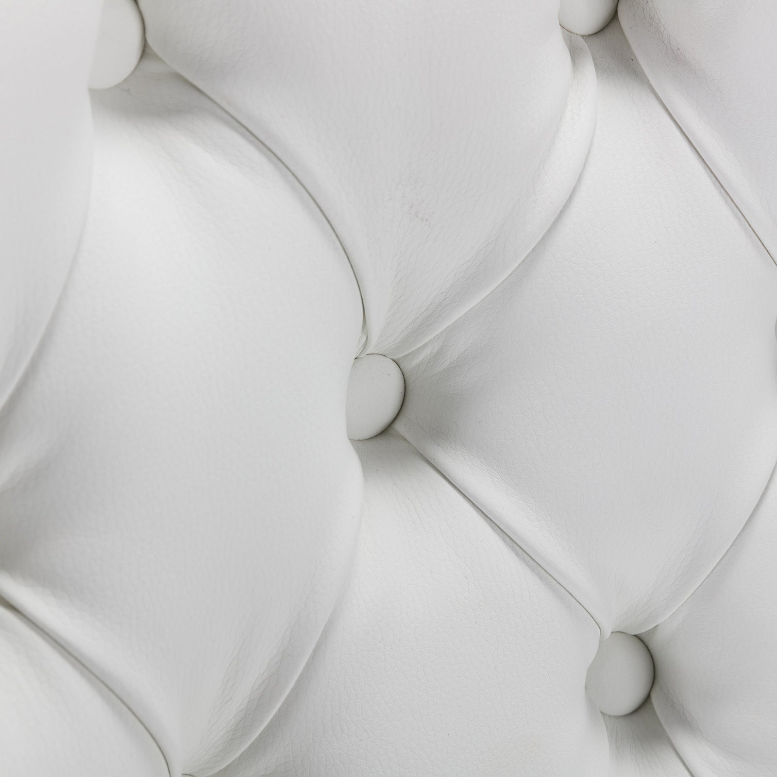 A&A Furniture Nikki Collection Modern High-end Tufted Solid Wood Contemporary PU 2-Pcs Set White+Light Blue - Korvel