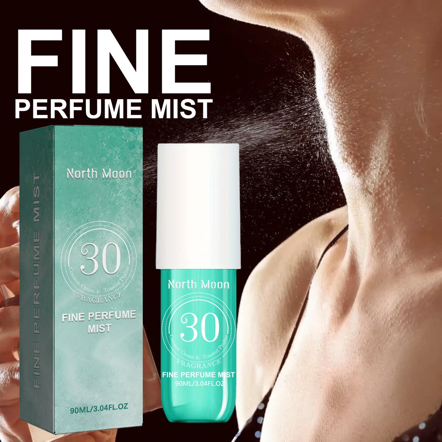 Portable Long-Lasting Eau de Parfum with Jasmine and Sandalwood