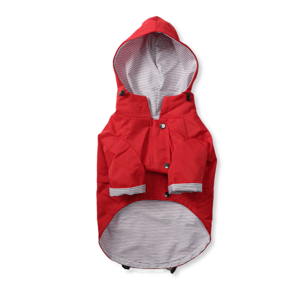 Premium Windproof British Retro Dog Raincoat