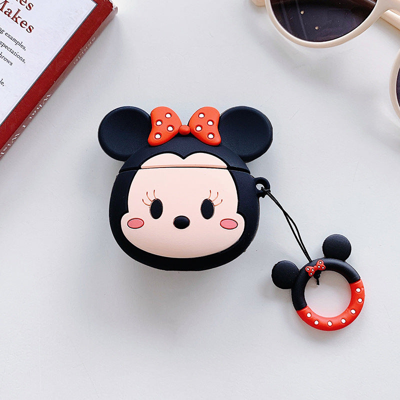 AirPods 5th generation silicone wireless Bluetooth earphone protective case suitable for Apple Pro 2nd generation cute box - Korvel