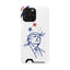 Minimal Line Portrait MagSafe iPhone Case — Say Less Edition