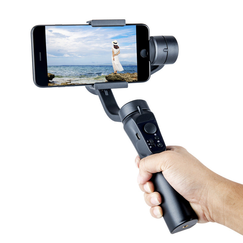 F8 mobile phone camera stabilizer handheld three-axis anti shake platform Tiktok live broadcast tripod short video camera stabilizer - Korvel