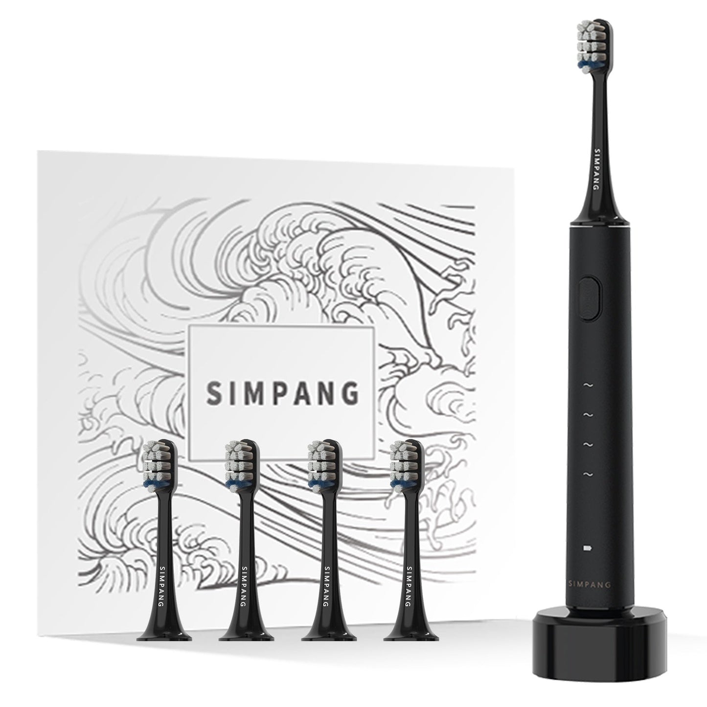 Smart Sonic Electric Toothbrush Soft Bristles Wireless Charging Adult Gift Box - Korvel