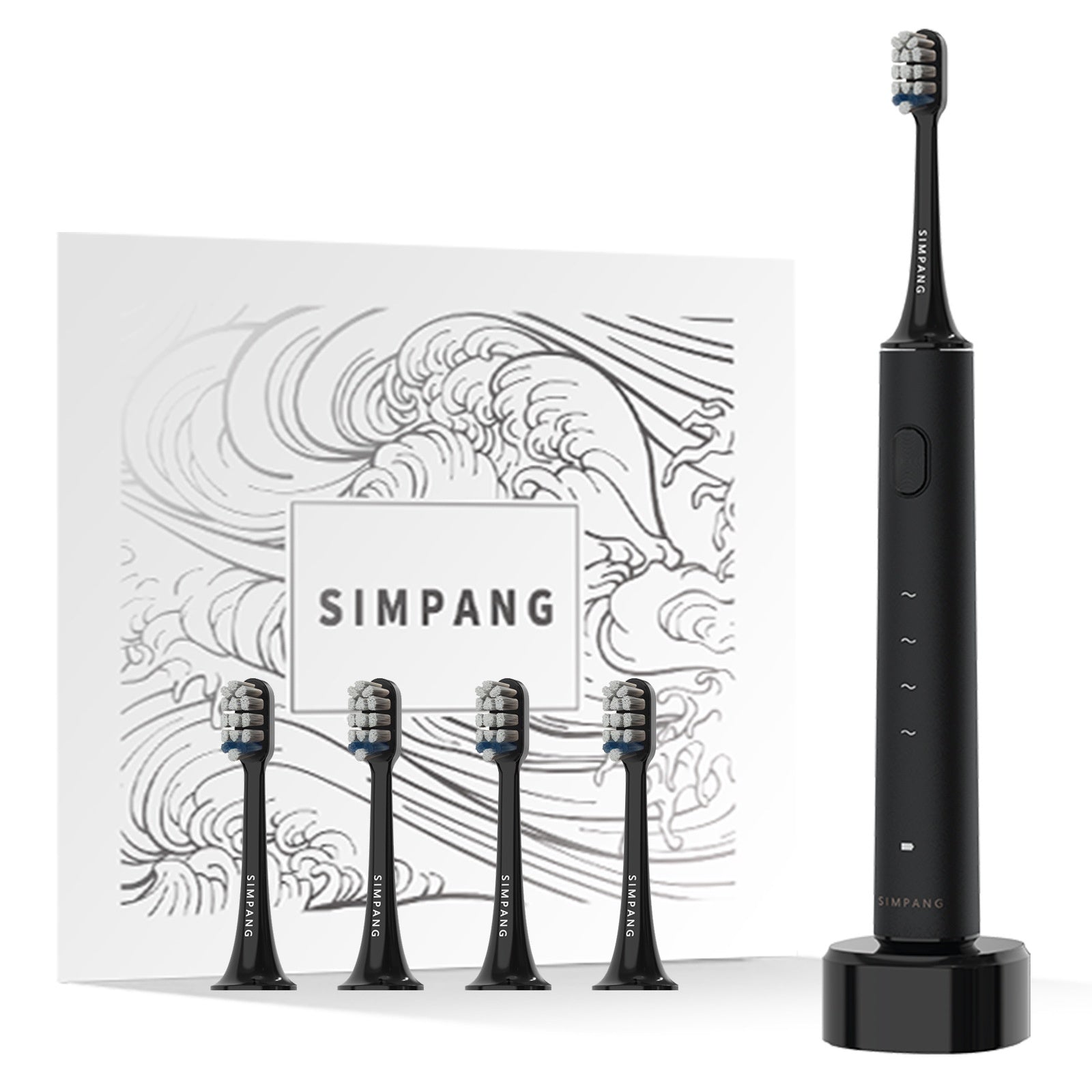 Smart Sonic Electric Toothbrush Soft Bristles Wireless Charging Adult Gift Box - Korvel