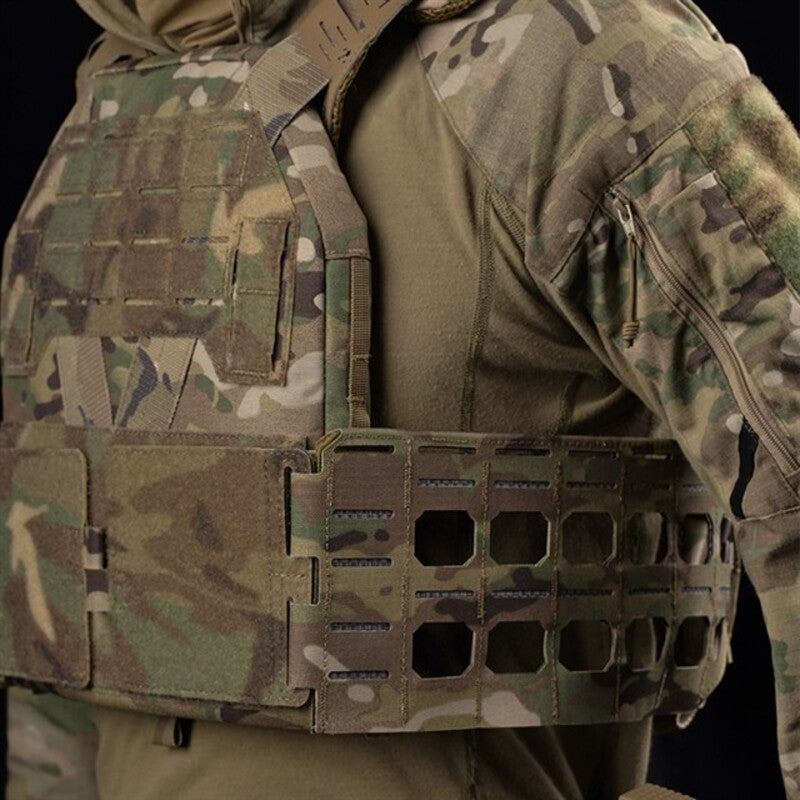 KZ Hunting Vest - Plate Carrier in Low Profile MOLLE, Quick Release, K Zero Style with Belt for Airsoft. - Korvel