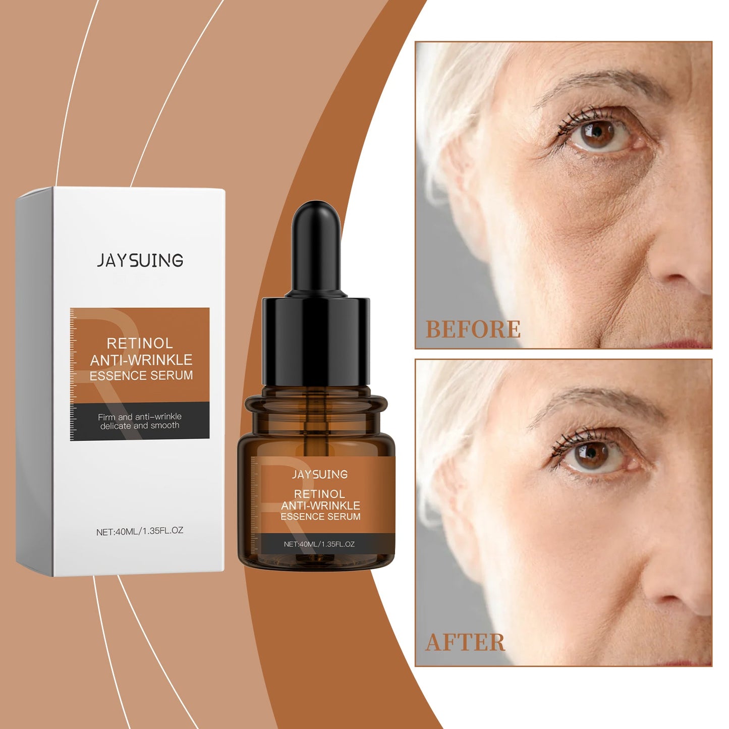 Retinol Serum, Multi-Effect Skin Repair, Nourishing, Hydrating And Brightening Serum - Korvel