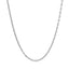 Collar de cadena de cable doble extensible de oro blanco de 14k