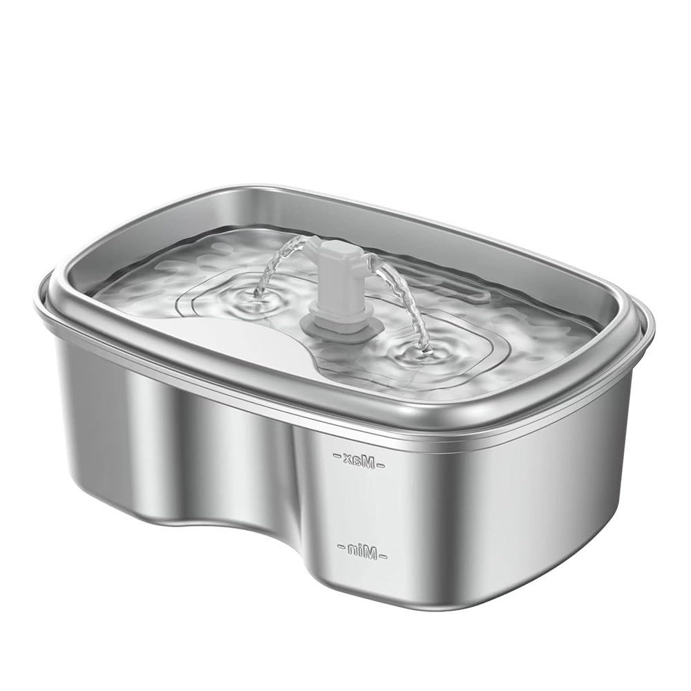 Distributeur d'eau intelligent en acier inoxydable premium pour animaux de compagnie
