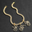 Hip Hop Grass Letter Pendant with Cuban Chain