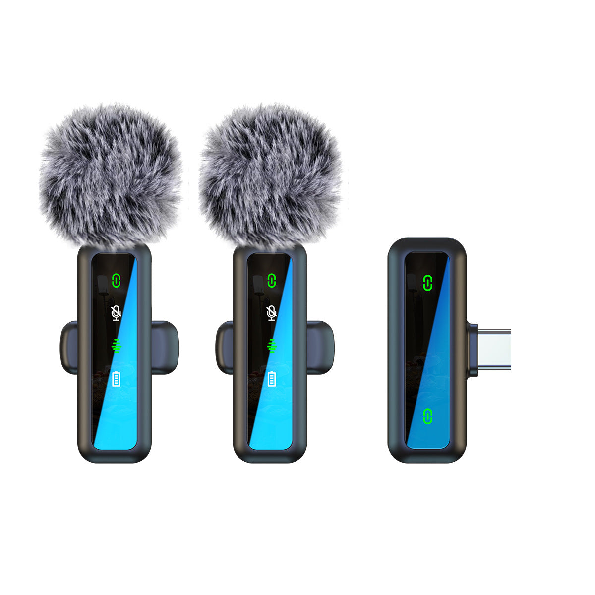 Wireless Lapel Microphone for Outdoor Computer Live Streaming Noise Reduction Universal Small Microphone - Korvel