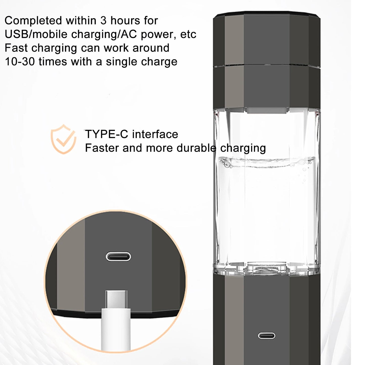 H60 Intelligent Hydrogen Rich Water Cup - Portable & Leak-Proof