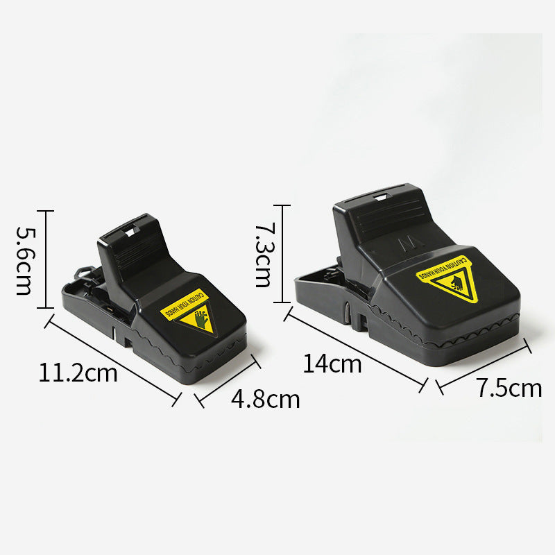 Black Reusable Plastic Mouse Trap Traps Rodent Catcher Home Mousetrap Killer Mouse Snap Traps Rodent Catcher - Korvel