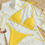 Hanging neck tie bikini multi-color three-point swimsuit hot spring swimsuit - Korvel