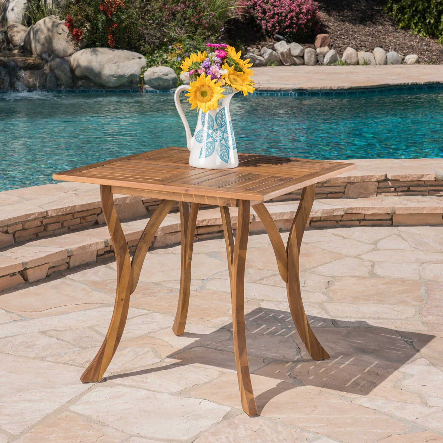 HERMOSA 31.5'' SQUARE WOOD TABLE - Korvel