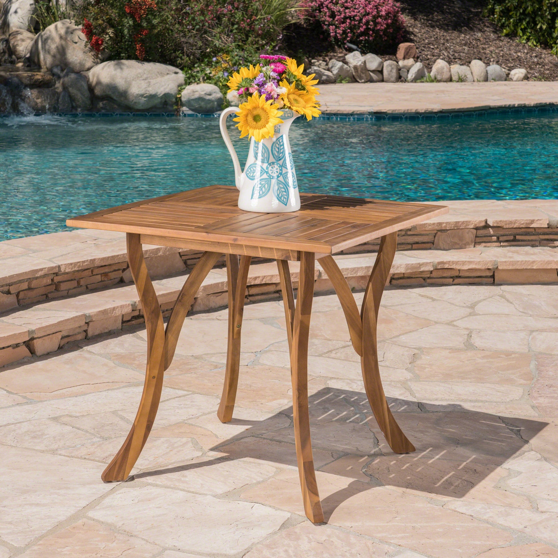 HERMOSA 31.5'' SQUARE WOOD TABLE - Korvel