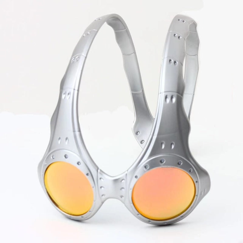 Unisex Over - The - Top Sunglasses. Ideal for outdoor cycling and sports. Fashionable retro - style metal - framed glasses. - Korvel