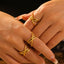 Elegant 18K Gold-Plated Crisscross Ring