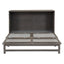 Queen Size Murphy Bed with Built-In Charging Station  Antique Grey - Korvel