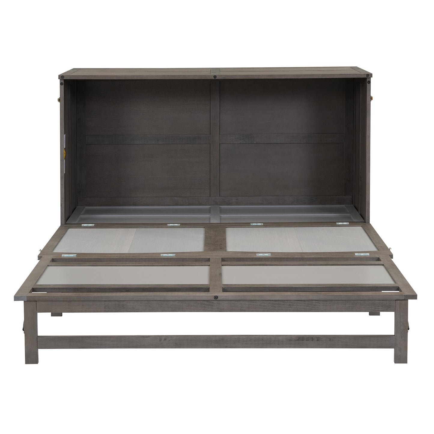 Queen Size Murphy Bed with Built-In Charging Station  Antique Grey - Korvel