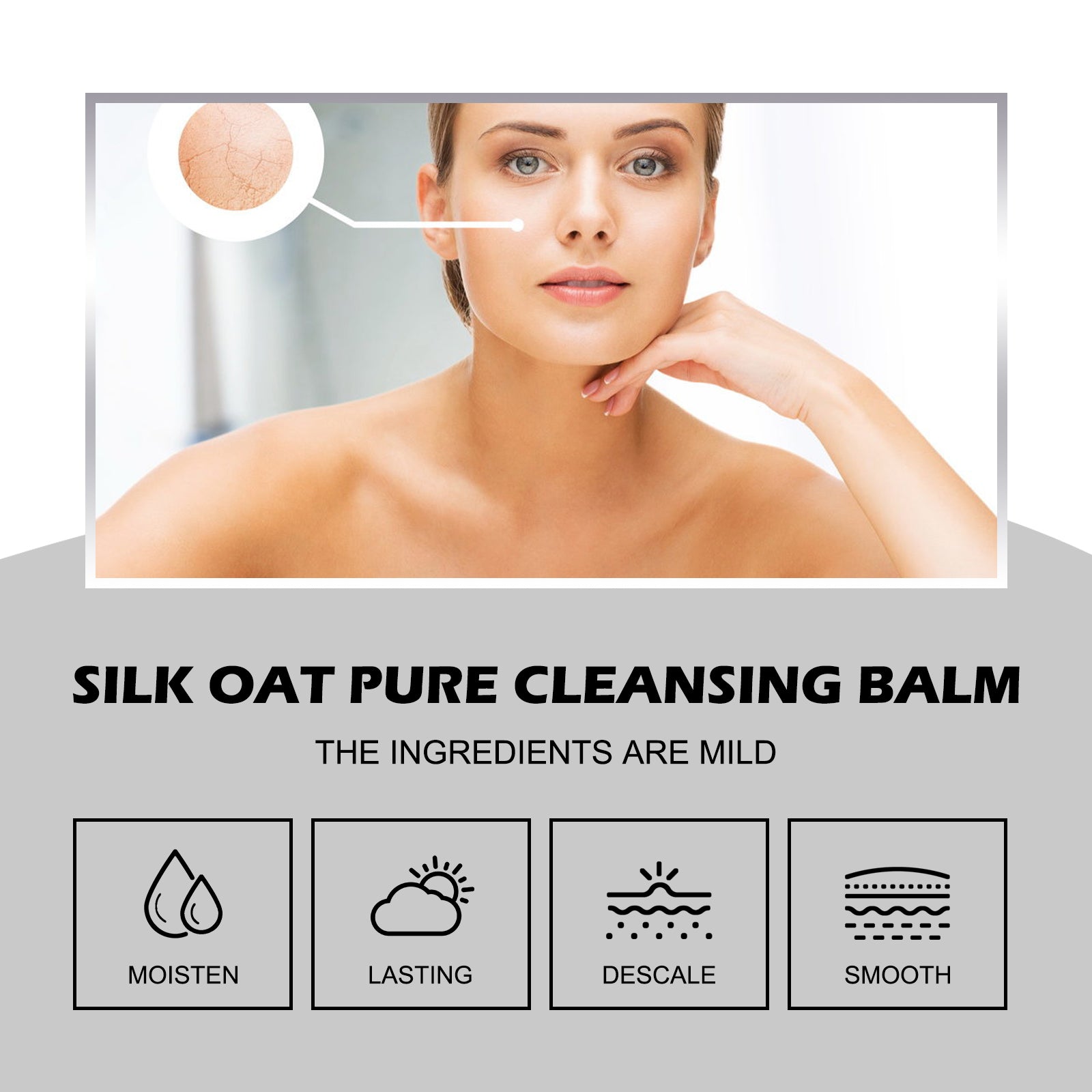 Oatmeal Cleanser, Gently Cleans Pores And Moisturizes Facial Skin With A Moisturizing And Refreshing Oil Control Cleanser - Korvel