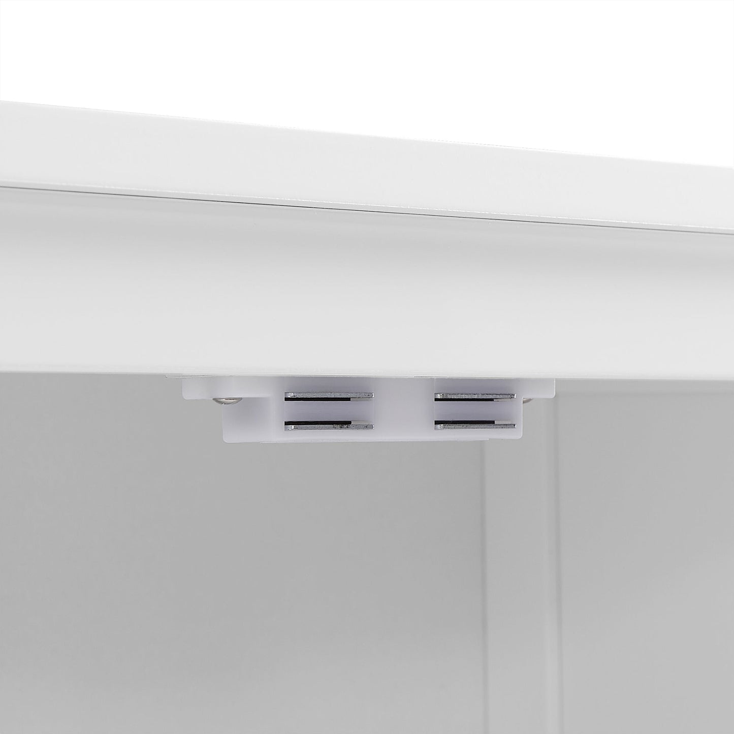 Bathroom Storage Cabinet, Cabinet with Two Doors and Drawers, Adjustable Shelf, MDF Board, White - Korvel