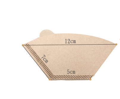 100-Piece Coffee Paper Filter Beige - Korvel