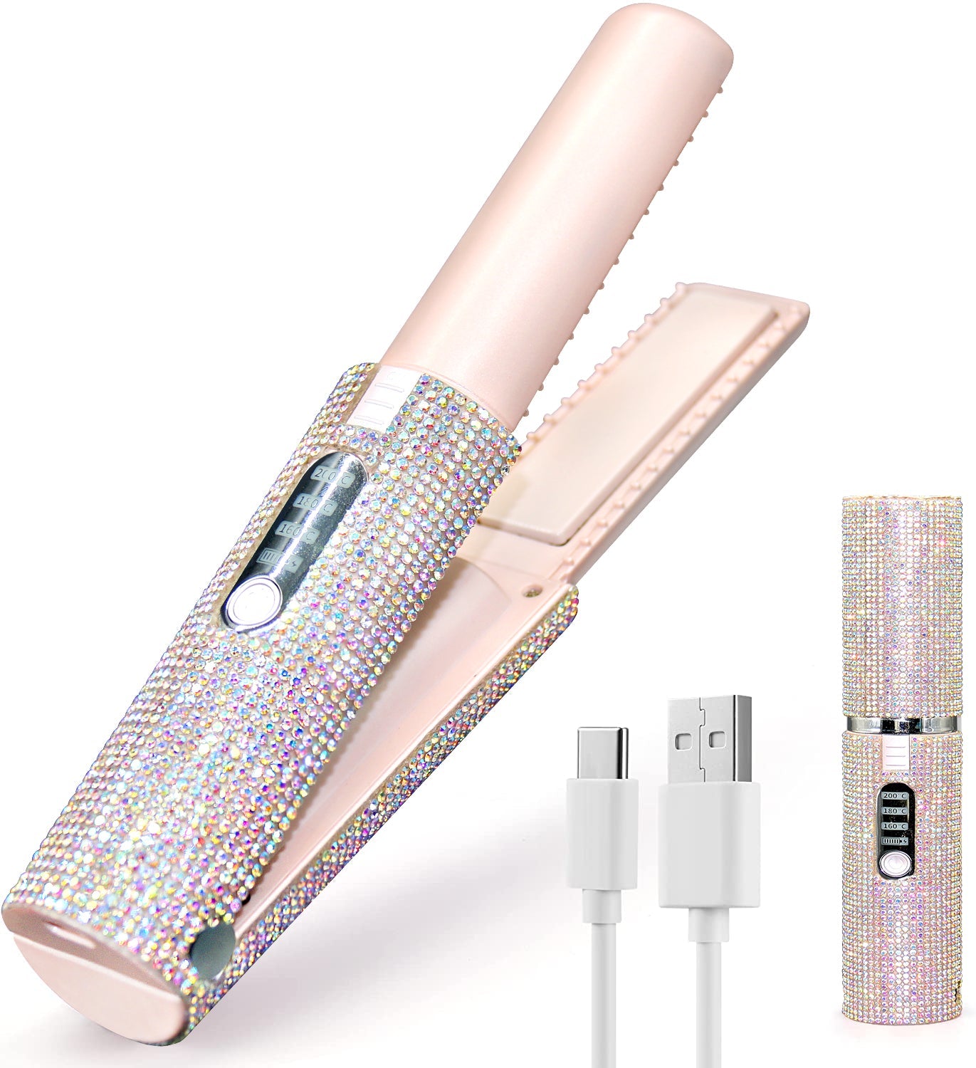 Cepillo Alisador Eléctrico USB - Herramienta de Estilo Multifuncional