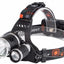 Lampe frontale LED XML T6 de 12000 lumens avec chargement USB