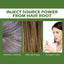 Color de Cabello Negro Natural Plant Bubble - Suave y Duradero