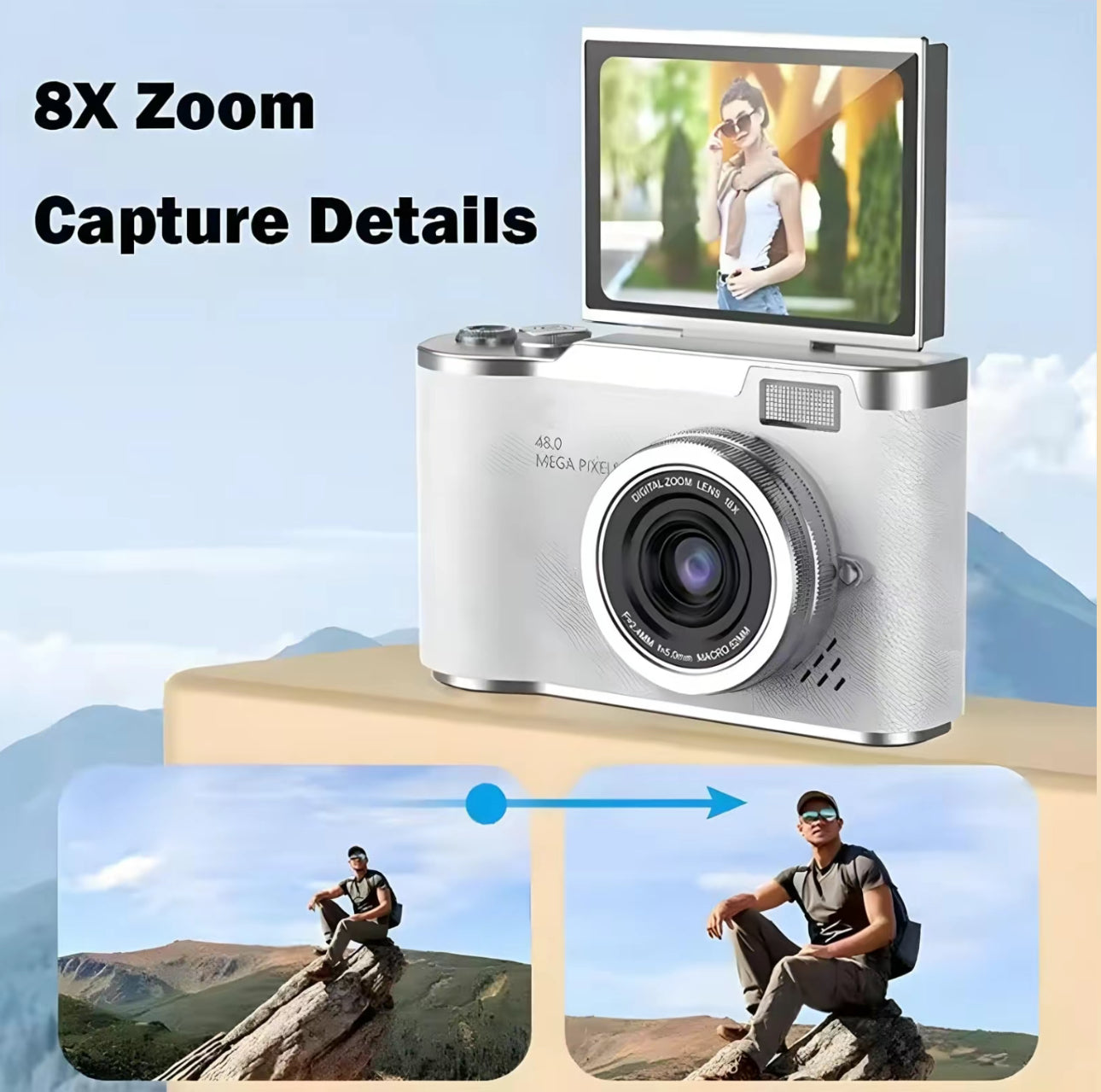 VlogSnap 1080P Camera - Compact & Versatile
