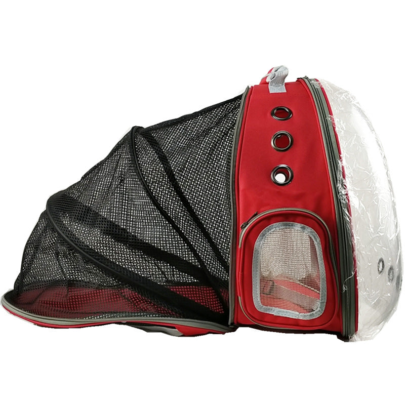 Cat Bag Panoramic Space Capsule Space Bag Pet Bag Portable Backpack Porous Breathable And Light Proof Expandable Cat Bag - Korvel
