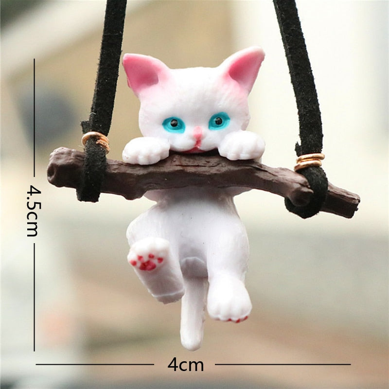 Cute Anime Car Ornaments Faceless Male Cat Pendant Auto Rearview Mirror Pendant Birthday Gift Auto Decoraction Accessories Coche - Korvel