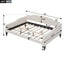 Full Size Upholstered Tufted Daybed in Beige