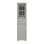 Tall Bathroom Cabinet, Freestanding Storage Cabinet with Drawer and Doors, MDF Board, Acrylic Door, Adjustable Shelf, Grey - Korvel