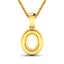 0.18 Carat White Diamond 14K Yellow Gold Semi Mount Pendant