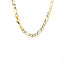 10K Yellow Gold Solid Figaro Chain - 4.50 mm