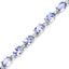 Pulsera de Plata Esterlina con Tanzanita Genuina de 9.68 Quilates
