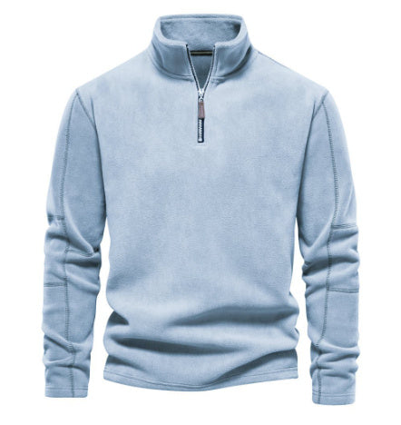 Fashion Personality Stand-Collar Zippered Sweatshirt