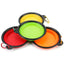 GBruno 4Pcs Cuencos de Silicona Colapsables para Perros