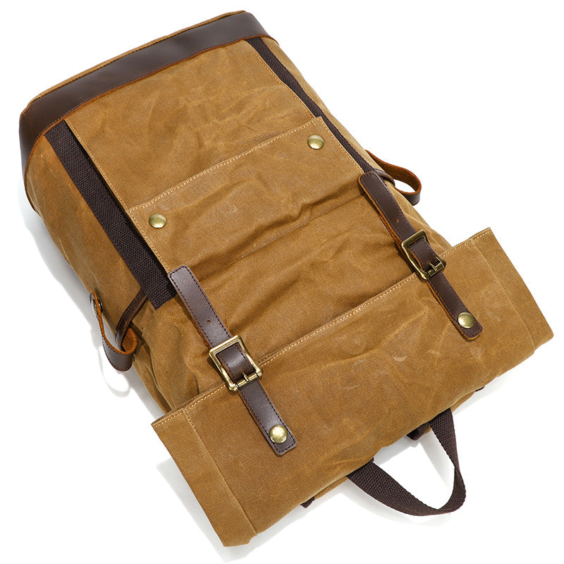 Premium Horse Leather Multifunctional Hiking Backpack