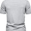 T-shirt Henley pour hommes grande taille avec détail de bouton