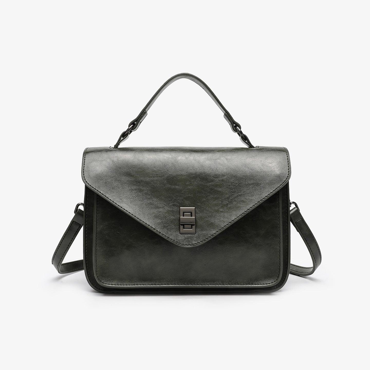 Elegant Oil-Waxed Leather Crossbody Bag for Women