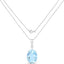11.25 Carat Genuine Swiss Blue Topaz Pendant in Sterling Silver