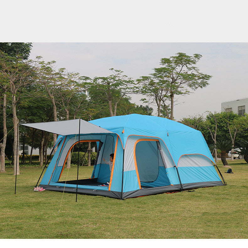 Tente de camping de luxe pour plusieurs personnes, imperméable
