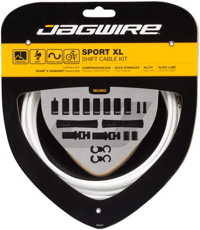 Jagwire Sport XL Shift Cable Kit for SRAM/Shimano - White